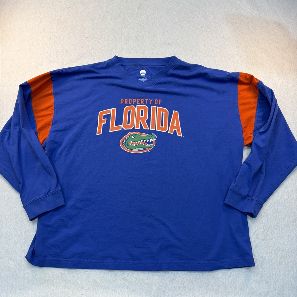 NCAA "Florida Gators"‎ KA Brand Long Sleeve 2XLarge Shirt Pre-Owned Blue